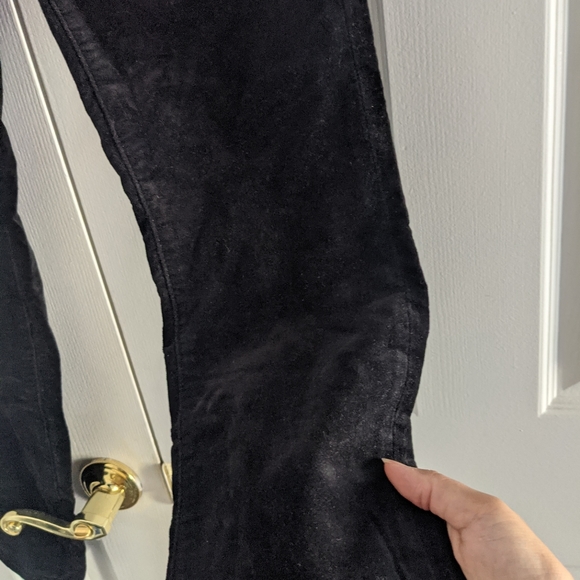 GOOD AMERICAN Good Legs Exposed Zipper Velvet Skinny Jeans - Picture 4 of 7